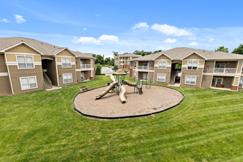 On-site playground, tennis court, and basketball court